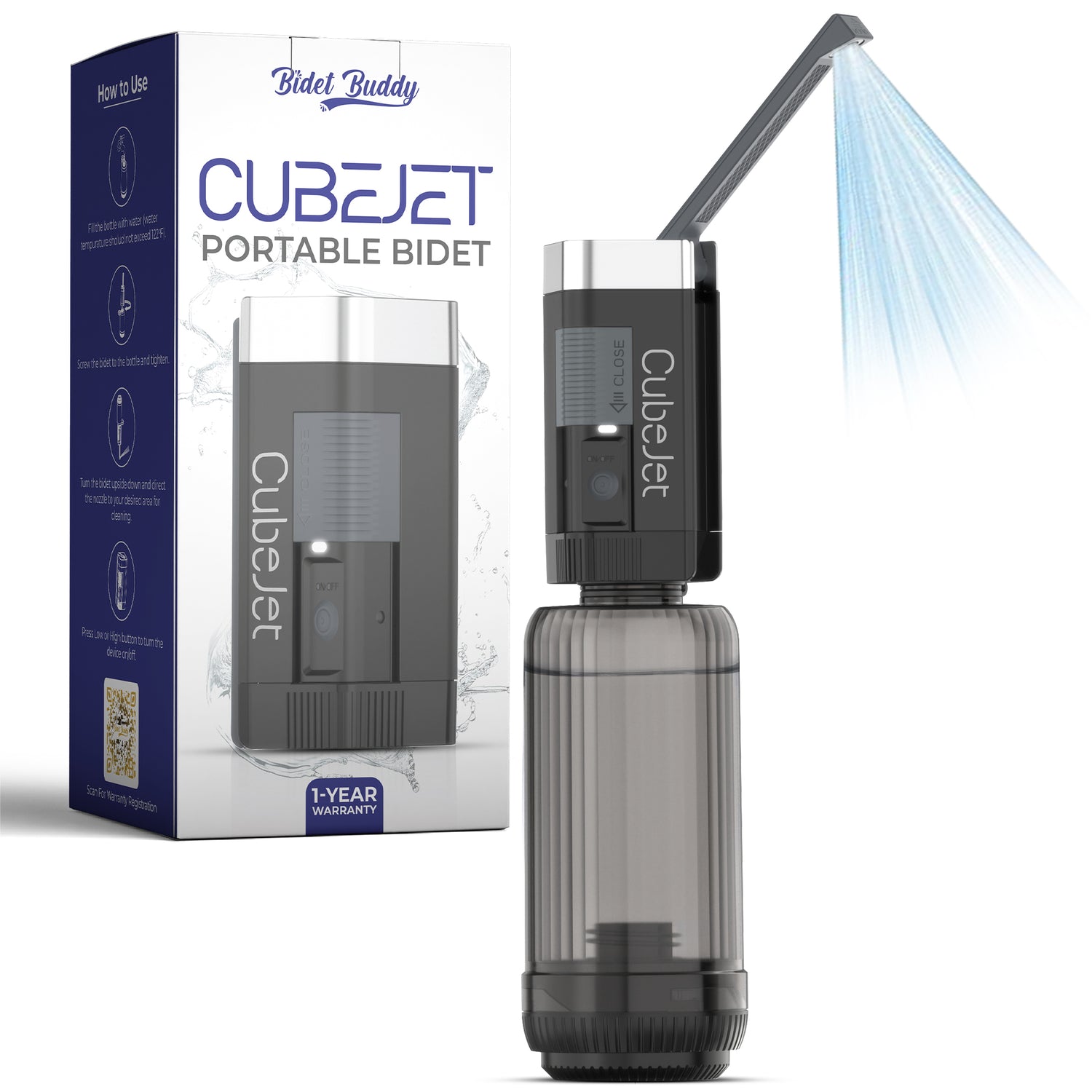CubeJet portable bidet product